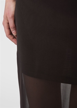 Marlise mesh skirt Dark Brown Neo Noir 